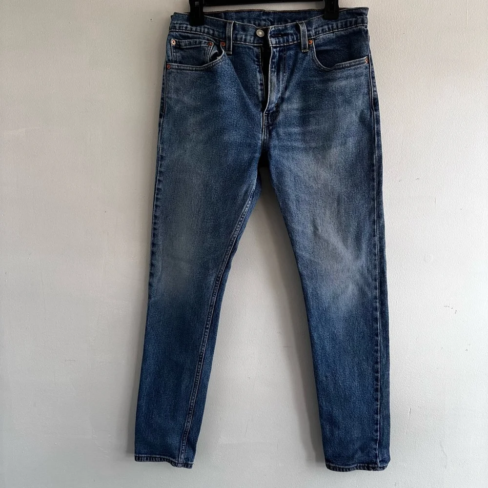 Men's Levi's 512 Jeans Slim Fit Size 30x28 Blue Denim